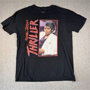 Michael Jackson Thriller Graphic Tee Black Bravado Band Shirt Size Large‎
